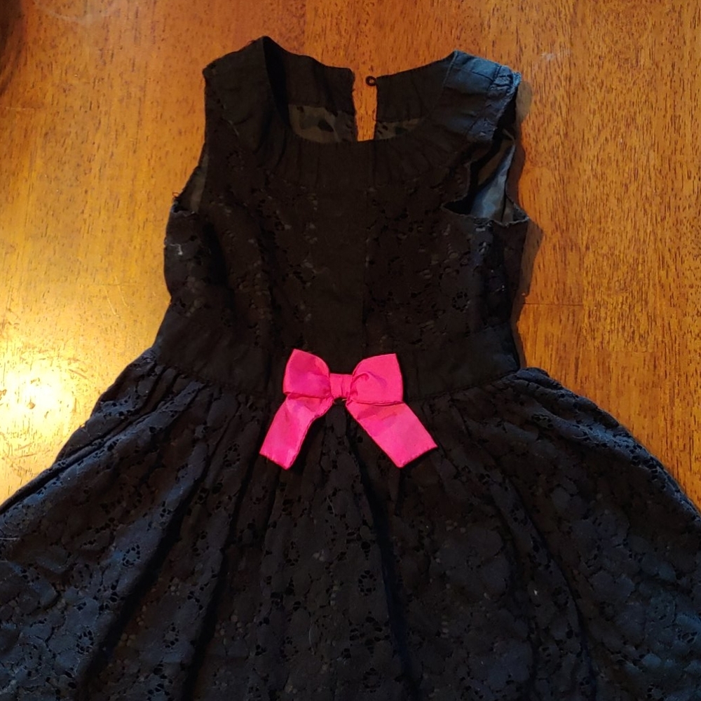 Girls black lace dress 3t
